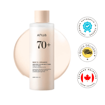 Anua Rice 70 Glow Milky Toner, Rice Water, Niacinamide, Ceramides, Panthenol 8.45fl.oz (250ml)