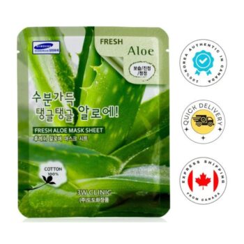 3W Clinic Mask Sheet  Fresh Aloe 1 pc