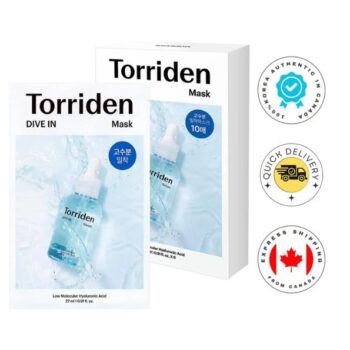 Torriden DIVE-IN Low Molecule Hyaluronic Acid Mask Set 10 pcs