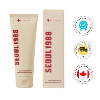 K-SECRET  Seoul 1988 Cream : Snail Mucin 93% + Rice 100ml