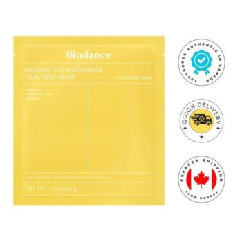 Biodance  Radiant Vita Niacinamide Real Deep Mask 1Box (34g*4ea)