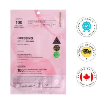 VT COSMETICS COLLAGEN REEDLE SHOT 100 2STEP HYDROGEL MASK 1 pc