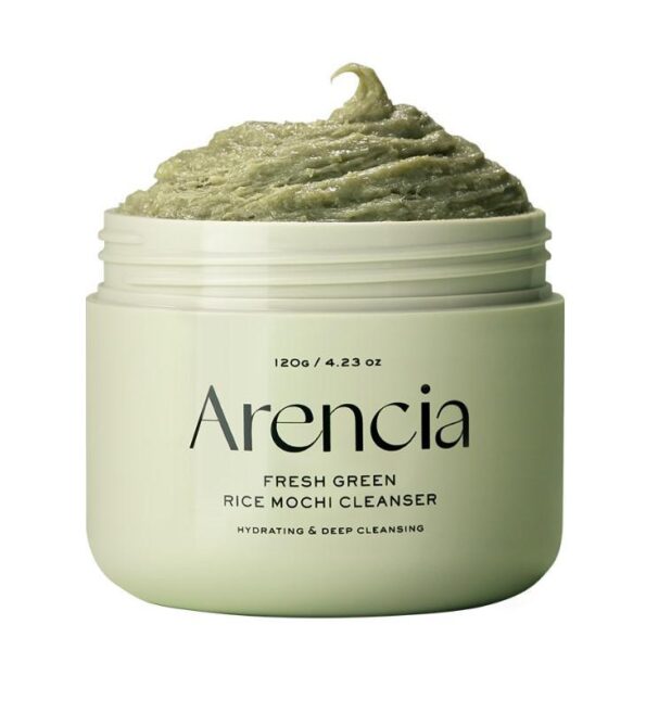 Arencia Fresh Green Rice Mochi Cleanser 120g product packaging