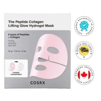 COSRX The Peptide Collagen Lifting Glow Hydrogel Mask 3Pcs