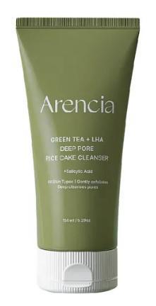 Arencia Green Tea + LHA Deep Pore Rice Cake Cleanser 150ml